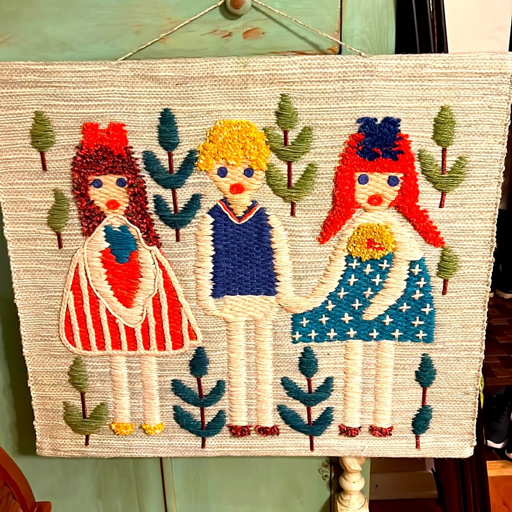 Wall Yarn Art Tapestry Mural from the vintage archives of Fine Little Day